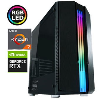 Ryzen 7 5700G - RTX 3060 - 16GB RAM - 500GB M.2 SSD - RGB - WiFi - Bluetooth - Game PC (RP-372605)